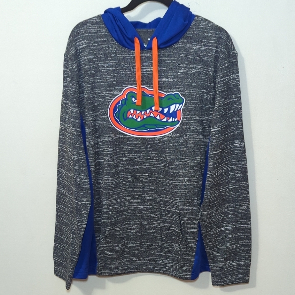 Fanatics Florida Gators Defender Hoodie Blue + Gray Pullover NCAA SEC Men Size L